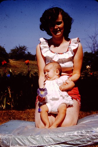 1950s family photo woman - 1950s,