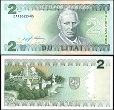 Lithuania Banknote 2 litu 1993