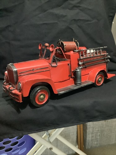 Large tinplate model fire - tinplate,