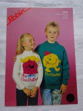 MR MEN  SWEATERS   KNITTING  PATTERN   20 " TO  30 "    DK