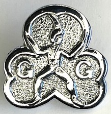 White Metal Girl Guides Pin Badge (T3)