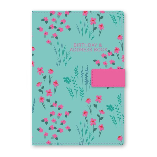 Address book linen fabric - a5,