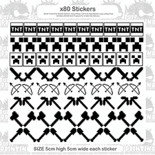 Mine. craft Pickaxe Wall Sticker Wall Stickers Vinyl Art Home x80  #099