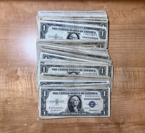 1935 one dollar blue - blue, seal