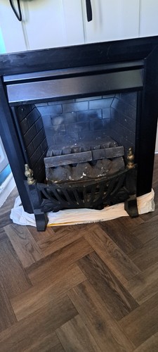 Coal effect gas fire cast - gas,