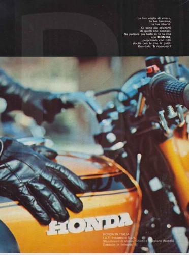 Advertising motorcycle honda - advertising,