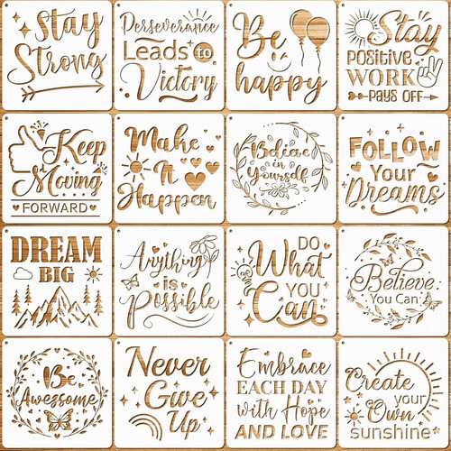 16pcs inspirational word - 16pcs,