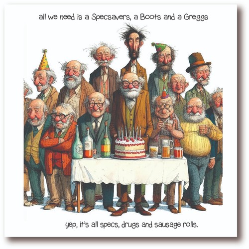 Birthday card getting - card, old