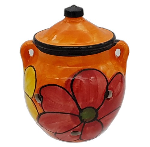 Garlic storage jar kitchenware - jar,
