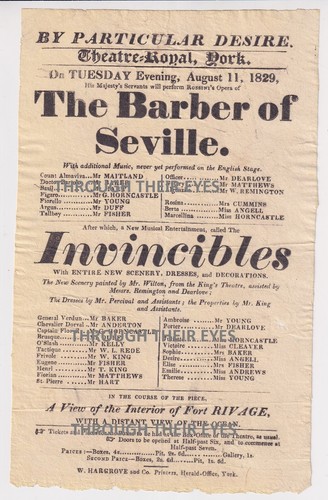 Original georgian playbill - original,