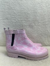 Rydale pink maple leaf chelsea boots wellies UK 5