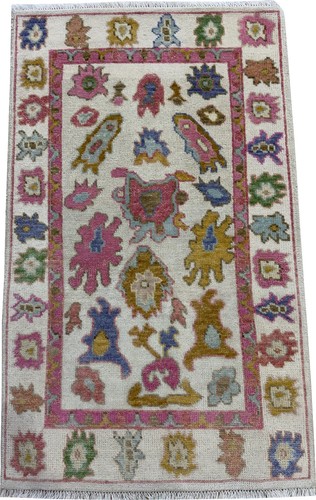 Vintage oushak hand knotted - oushak,