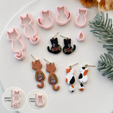 Cute cat polymer - clay, cutters