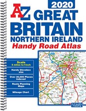 GB Handy Road Atlas 2020 A5 SPIRAL, Geographers A-Z Map