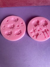 2pcs Farm Animals Silicone