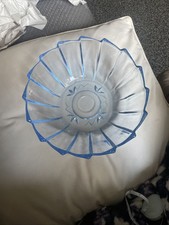 Brockwitz Art Deco Blue Glass