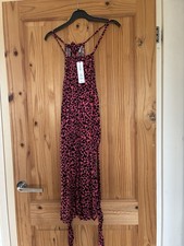Ladies Pink And Black Leopard