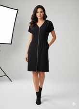 Next Women's Black Zip Front