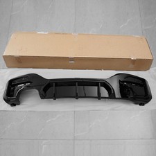 FOR BMW 1 SERIES F20 F21 M SPORT REAR BUMPER DIFFUSER LIP GLOSS BLACK 15-19 LCI