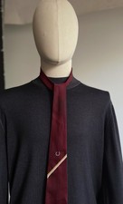 Fred Perry Burgundy Silk Tie