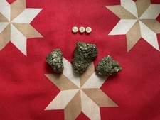 3 x Pyrite, Fools Gold, Crystal Healing, 20-40 mm, various weight 