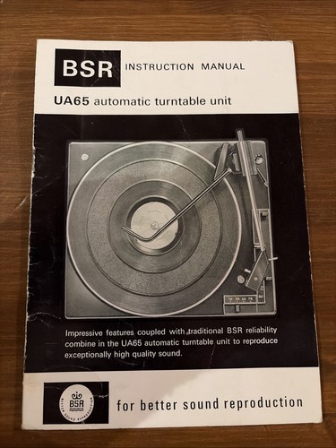 Ua65 bsr monarch turntable - bsr,
