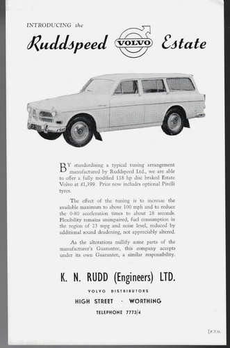 Ruddspeed volvo 120 series - ruddspeed,
