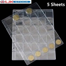 5pcs 30 Pockets Plastic Coin
