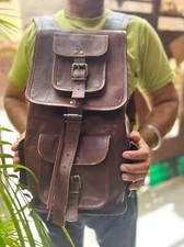 22" Leather Backpack Daypack