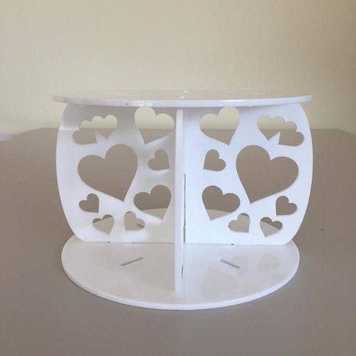 Hearts round cake - round,