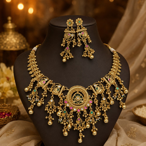 Premium bridal necklace - premium,