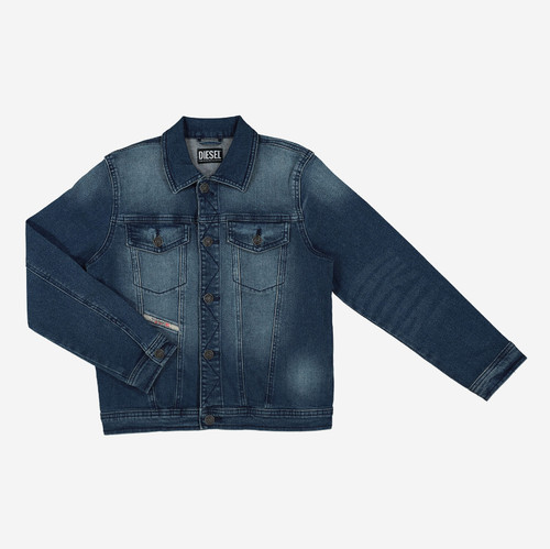 Diesel boys blue denim jacket - diesel,