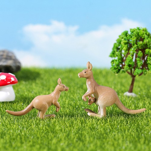 Miniature kangaroo figurines - kangaroo,