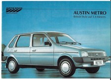 Austin Metro c1986 Swiss Market Sales Brochure Mayfair Vanden Plas MG 6R4
