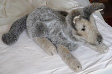 Merrythought Alsatian German Shepherd Soft Toy - 46cm (exc tail) - 1990s