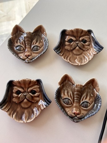 Vintage wade pet faces - wade, siamese