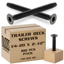 1/4-20 x 2 1/2'' - 100 pcs