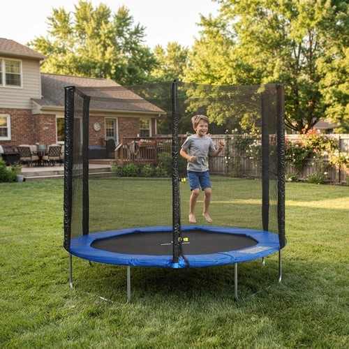 8ft trampoline enclosure - trampoline, net