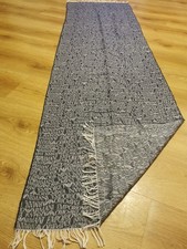 Emporio Armani Unisex Grey Logo Reversible Scarf NWOT 21" X 70"