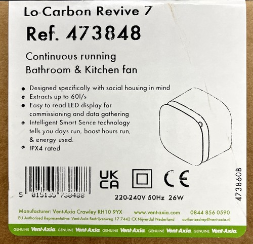 Vent axia carbon revive 7 - axia,