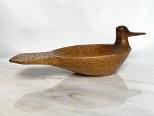 Vintage Hand Carved Wood Duck