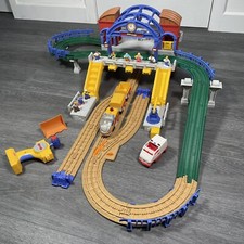 Fisher Price GeoTrax Train Station Grand Central Play Set Toy 99% Complete READ