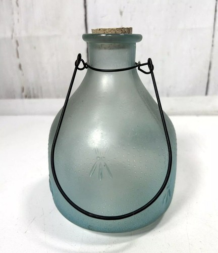 Vintage mcm blue glass bug - mcm,