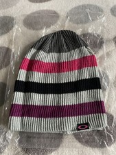 ❤️Oakley Striped Slouch Beanie Hat. Brand New