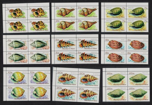 Sea shells corner blocks of - 9v,