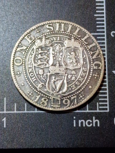 1897 queen victoria shilling - queen,