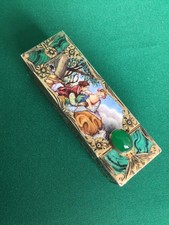 Continental  ANTIQUE Silver Gilt Lipstick Holder, Stamped 800