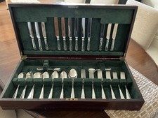 George Butler Sheffield Silver Plate EPNS A1 44 Piece Dubarry Cutlery Set
