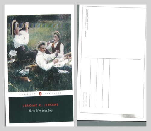 Postcard three men a - -,