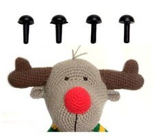 Eyes Plastic Black Stud Small Amigurumi Soft Toy Teddy Bear Animal Felt Craft
